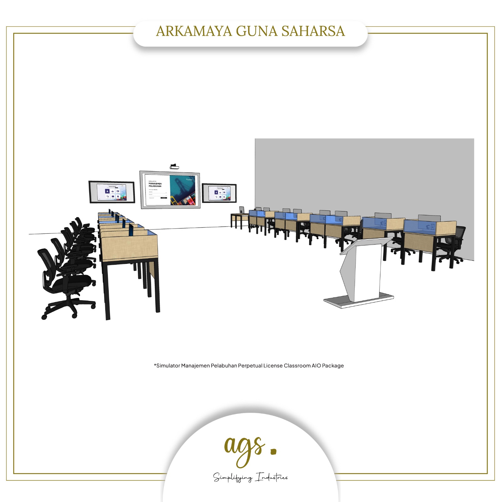 LABVERSE SIMULATOR MANAJEMEN PELABUHAN PERPETUAL LICENSE CLASSROOM AIO PACKAGE