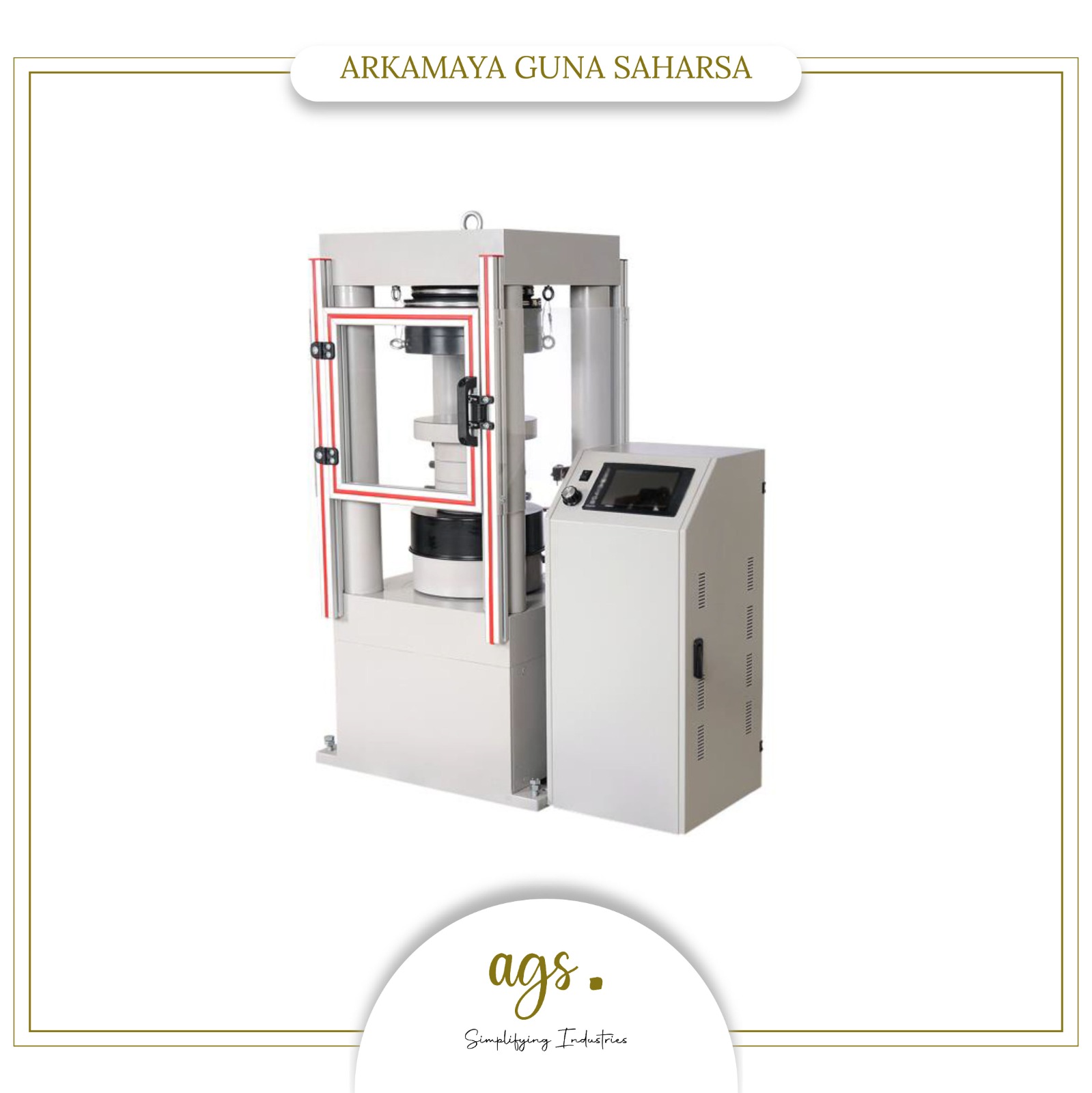 BESMAK Fully Automatic 4-Column Hydraulic Compression and Bending Test Machine, Combined Frame, 150/ST 3000kN Compression / 150kN Flexural