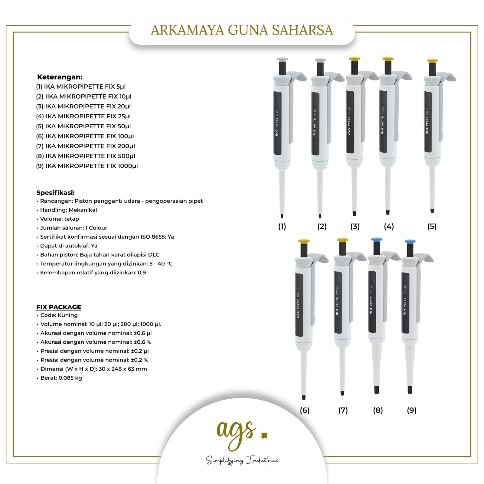 Mikropipette FIX 200 UL