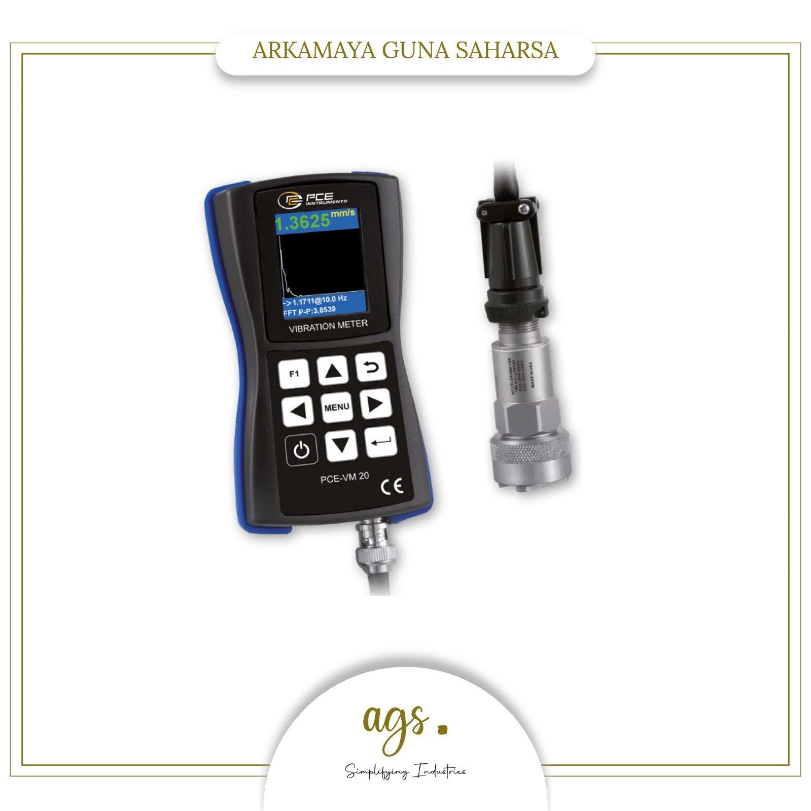 Vibration Meter for Vibration Measurement on Machines