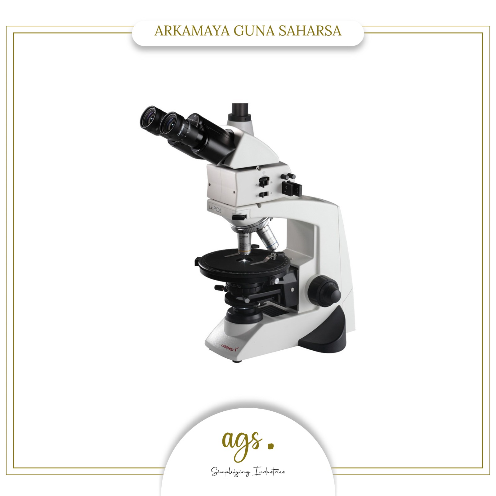 TRINOCULAR POLARIZING MICROSCOPE