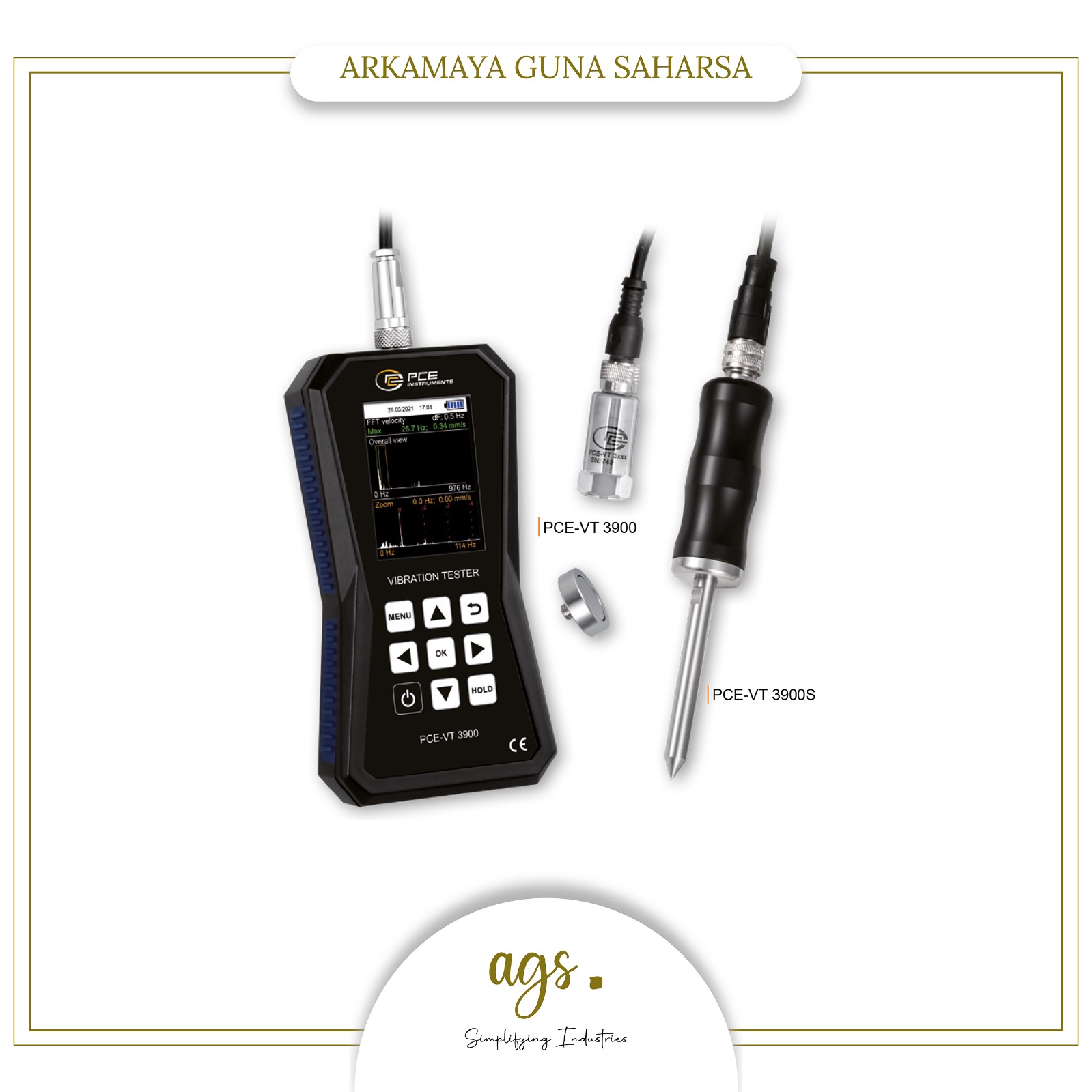 Vibration Analyzer with Internal Memory / Route Measurement Digital