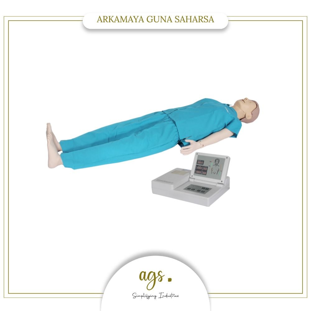 Manekin Pelatihan CPR Wireless dengan Monitor dan Printer